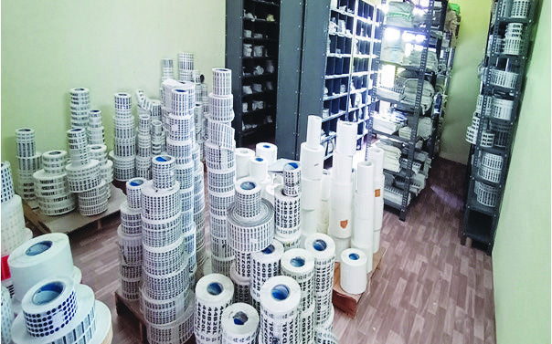 Raw Material Storage Shelves